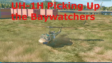 DCS UH-1H Baywatchers - Huey Practice Take Off and Landing
