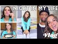 Night Vlog/Routine. Get un-ready with me, eat dinner, & let