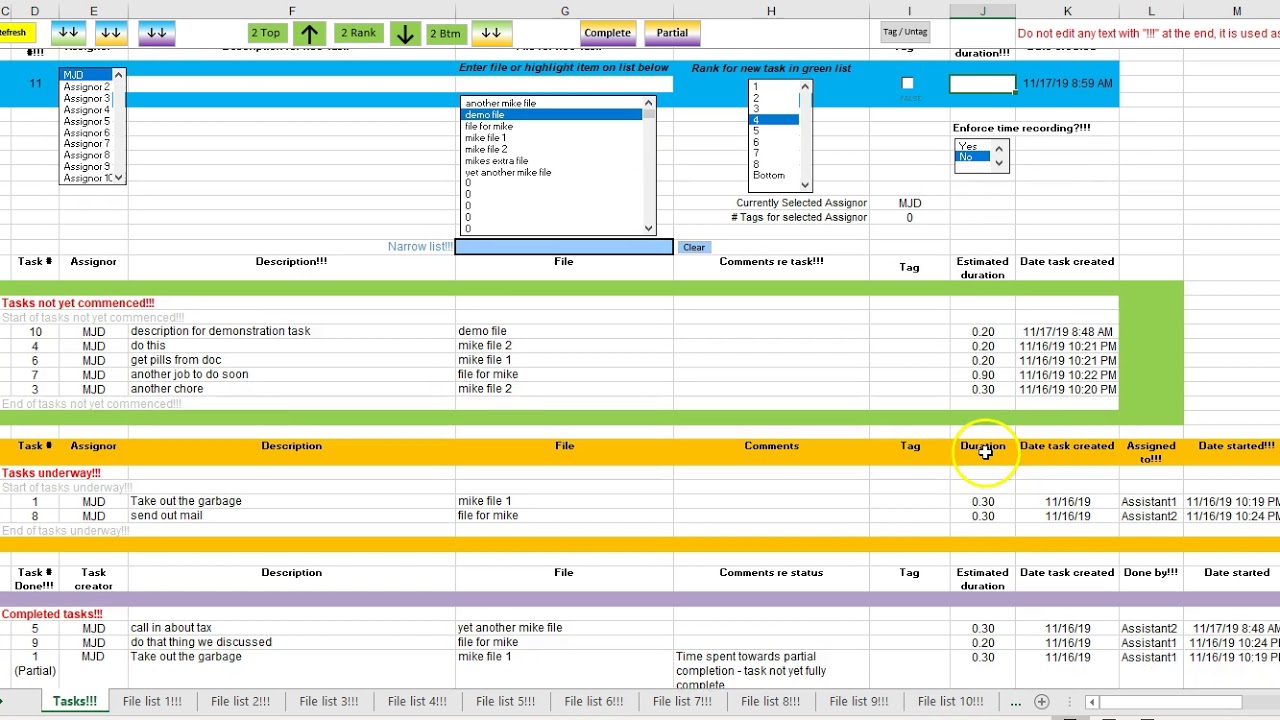 Task Tracker Template from i.ytimg.com