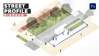 Street Profile Diagram in Architecture