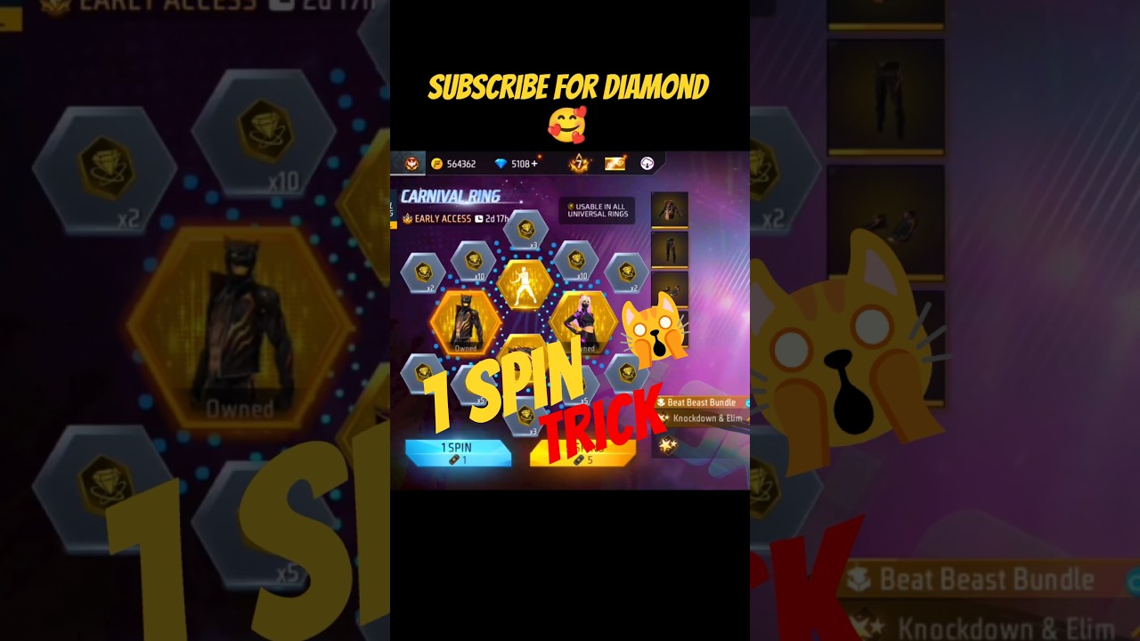 Carnival Ring Event Free Fire | Beat Beast Bundle Ring Event Ff | Free Fire New Event 