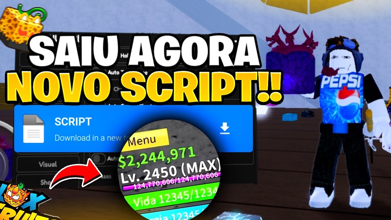 FINALMENTE!😱 SCRIPT E EXECUTOR PARA ROBLOX BLOX FRUITS MOBILE E