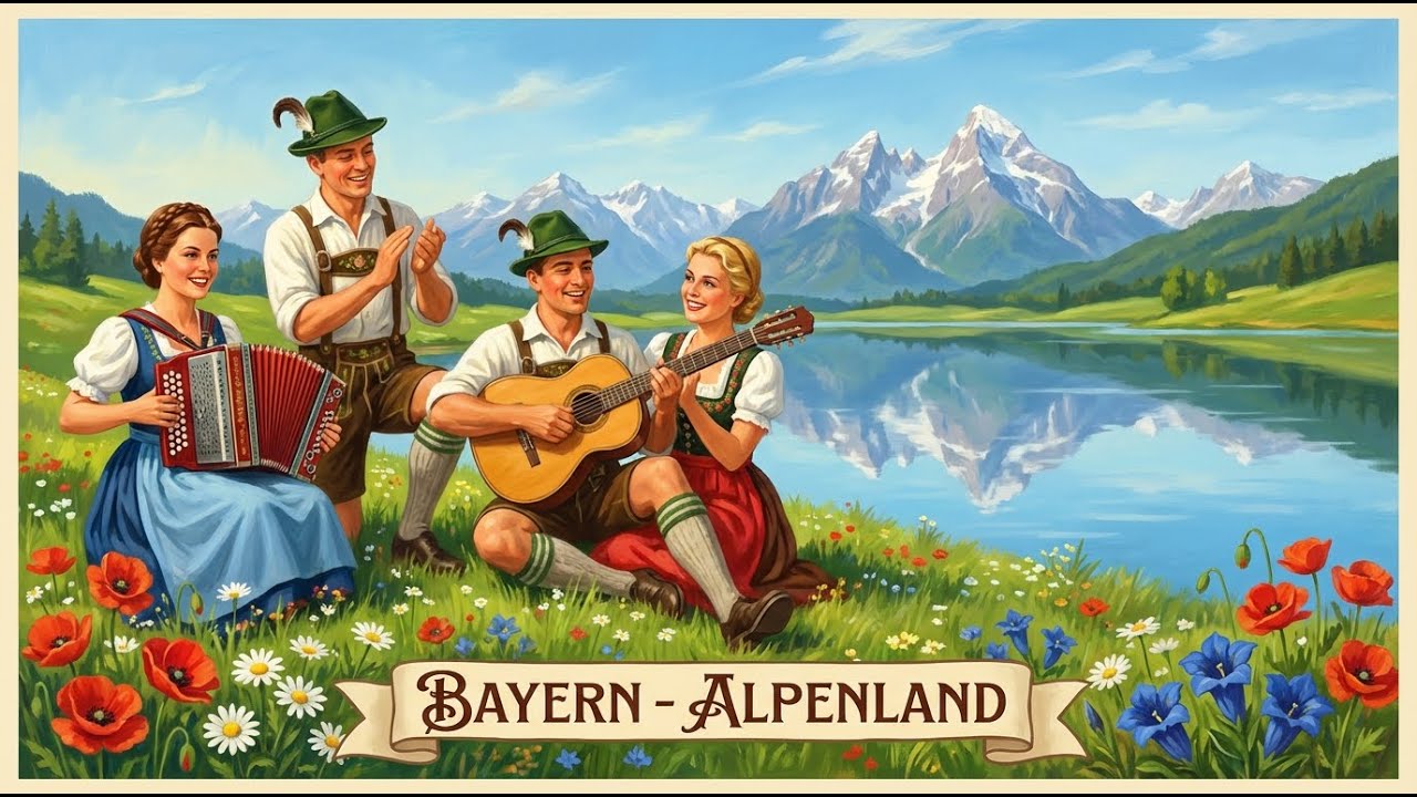 German Alps Festival 🎵 Polka, Waltz & Traditional Brass Band Joy | Bavarian Folk Celebration