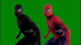 Random Spider-Man green screens with black suit included