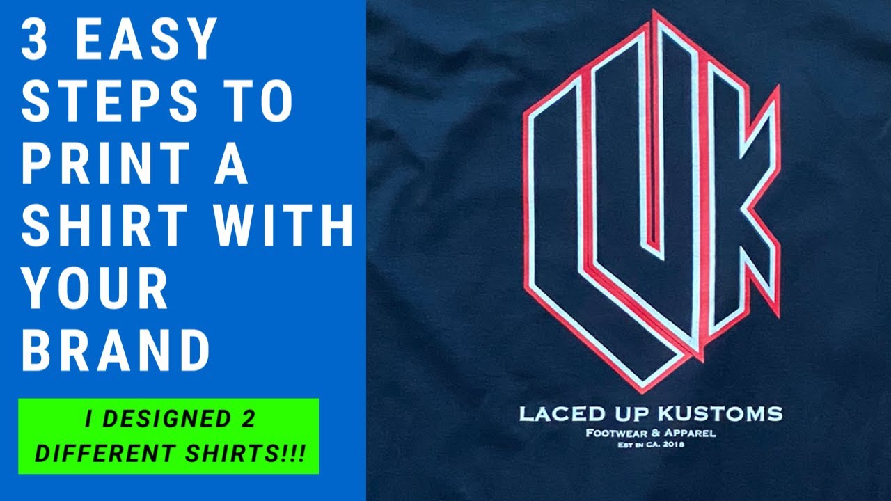 HOW I DESIGN A TSHIRT Clothing Brand Tutorial YouTube