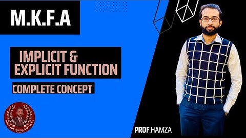 Explicit function and implicit function in Urdu/Hindi (M.K.F.A)