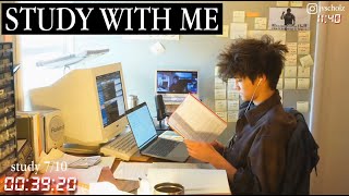 study with me live pomodoro | 12 hours