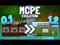 MCPE Evolution 0.1 to 1.2! Minecraft PE History 0.1 to 1.2 - Minecraft Pocket Edition Evolution