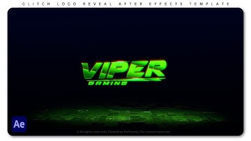 Glitch Logo Reveal After Effects Template | Free Download | Templates for Creator