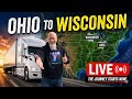 LIVE Scenic Drive 🚛 Genoa Ohio ➜ Wisconsin | Big Rig POV