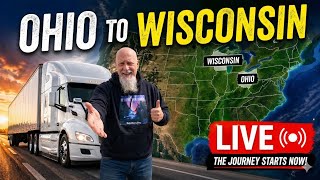 LIVE Scenic Drive 🚛 Genoa Ohio ➜ Wisconsin | Big Rig POV