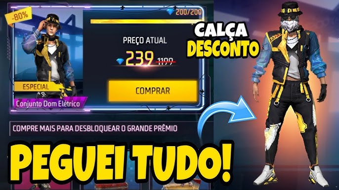 Free Fire: evento de recarga de diamantes traz skin Máscara Dentes