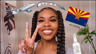 Getting Flown out for the First Time!! (; (Arizona Vlog ) bullets?!!