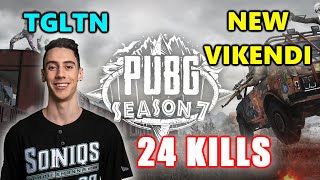 TGLTN - 24 KILLS - NEW VIKENDI - M416+Mini14 - SOLO - PUBG