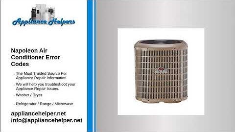 Napoleon Air Conditioner Error Codes