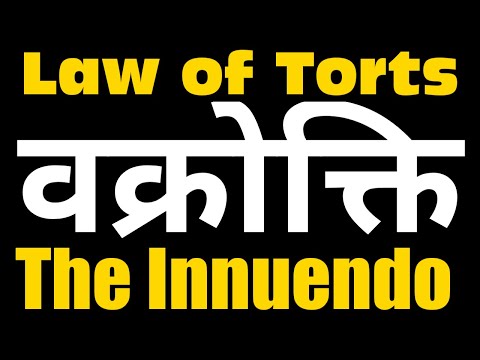 Law Of Torts 28 The Innuendo Vidyahome