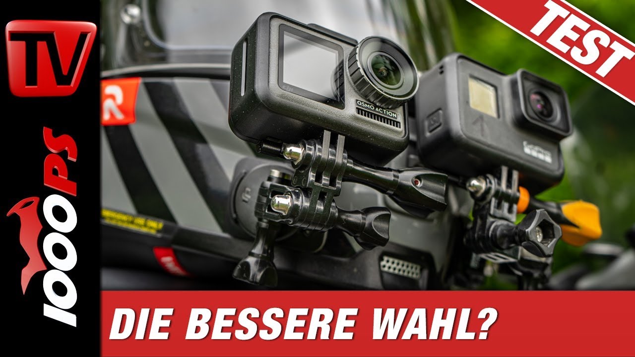 Video: DJI Osmo Action vs. GoPro Hero7 Black - Vergleich am Motorrad