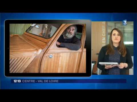 VIDÉO - Une 2CV en bois a roulé dans le centre-ville de Loches - France Bleu