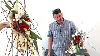 How To Make A Unique Wedding Design Featuring Bespoke Base, Roses, Calla And Orchids