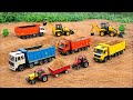 Toy JCB Loading Sand | Dump Truck & Tractor Toys | Kids Construction Fun Video#CSNToyCreator