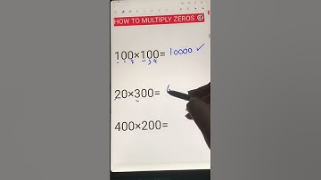 Maths Trick How to Multiply zeros #Shorts #maths