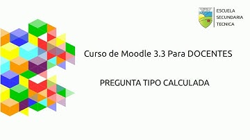 Crear una pregunta tipo calculada en moodle