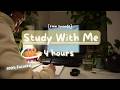 4 Hours Studying Science - Pomodoro 50/10 timer - [Rain Sounds, No Music]