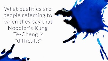 What Qualities Make Noodler