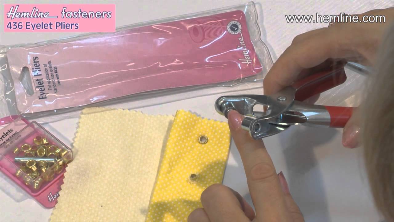 How to Use Eyelets with Dritz Eyelet Kit 