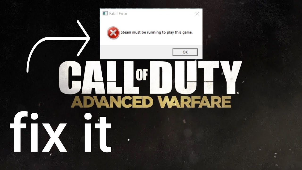 Call of Duty Advanced Warfare Fatal Error Steam Must Be Running