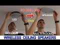 BELUGA true wireless ceiling speakers multiple rooms system diy