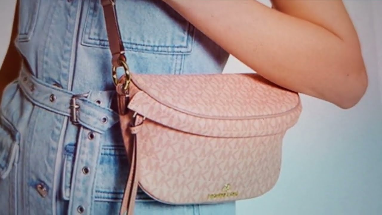 Michael Kors Camera Sling Bag-(Pink)