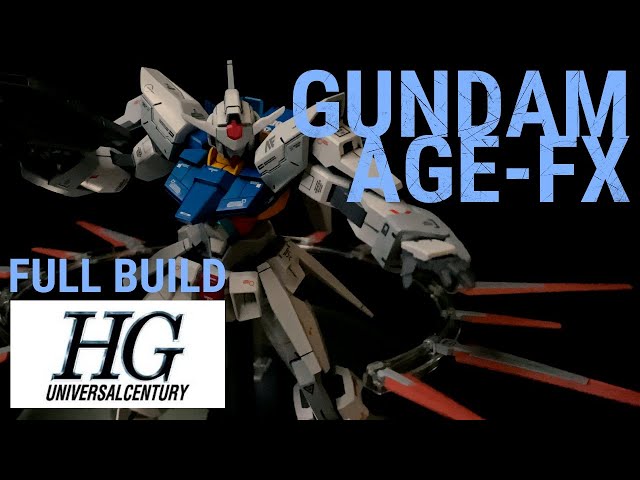 ガンプラ全塗装】HGガンダムAGE-FXを全塗装！#2【完成編】AGE-FXが