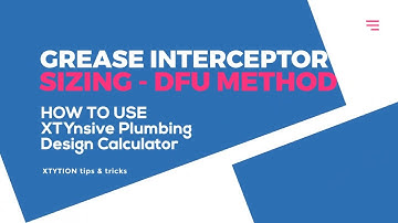 Hydromechanical Grease Interceptor Sizing - DFU Method using Excel (Tagalog)