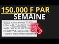 Comment retirer jusqu 150000 fcfa gratuitement chaque semaine