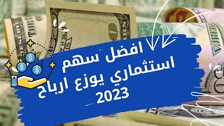 افضل سهم استثماري يوزع ارباح لعام 2023! اكتشف أفضل شركة تعطي ارباح شهرية!