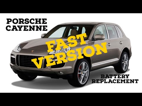 How To Replace Porsche Cayenne Battery (FAST VERSION)