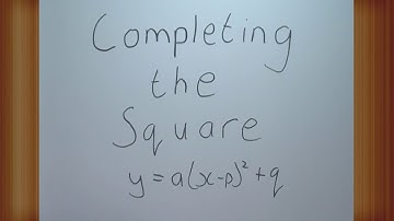 Completing the square to find the turning point of a parabola