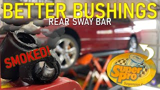 EASY UPGRADE: SuperPro Rear Sway Bar Bushings! The $30 mod you should do! (includes under-car cam!) by Forward Momentum 751 views 1 month ago 6 minutes, 19 seconds