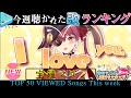 【hololive/RISE】今週一番聴かれた曲は？ホロライブ歌ってみた週間ランキング 50 most viewed song this week（2021/3/19～2021/3/26）