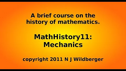 Mechanics and the solar system | Math History | NJ Wildberger