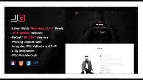 JD | Responsive Personal vCard / CV / Resume Template | Themeforest Templates