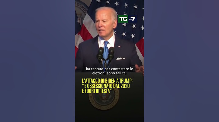 L'attacco di #Biden a #Trump: "È ossessionato dal 2020 e fuori di testa"