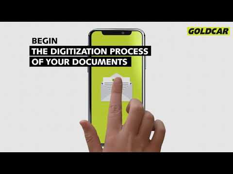 Digitalization Process of Your Documents - Goldcar Rent a car