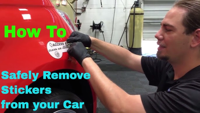 How to Remove Car Stickers - GB Vehicle Leasing
