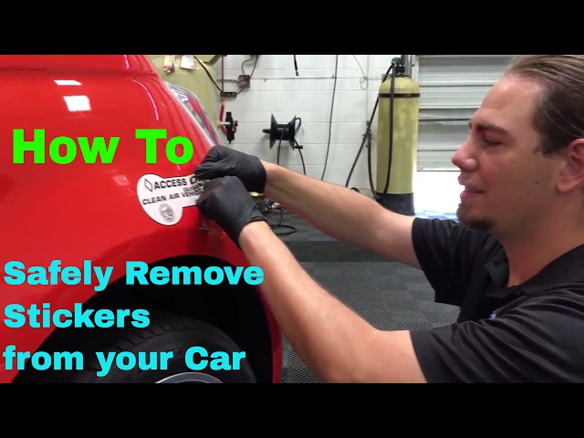 5 car care tips for removing stickers from your vehicle