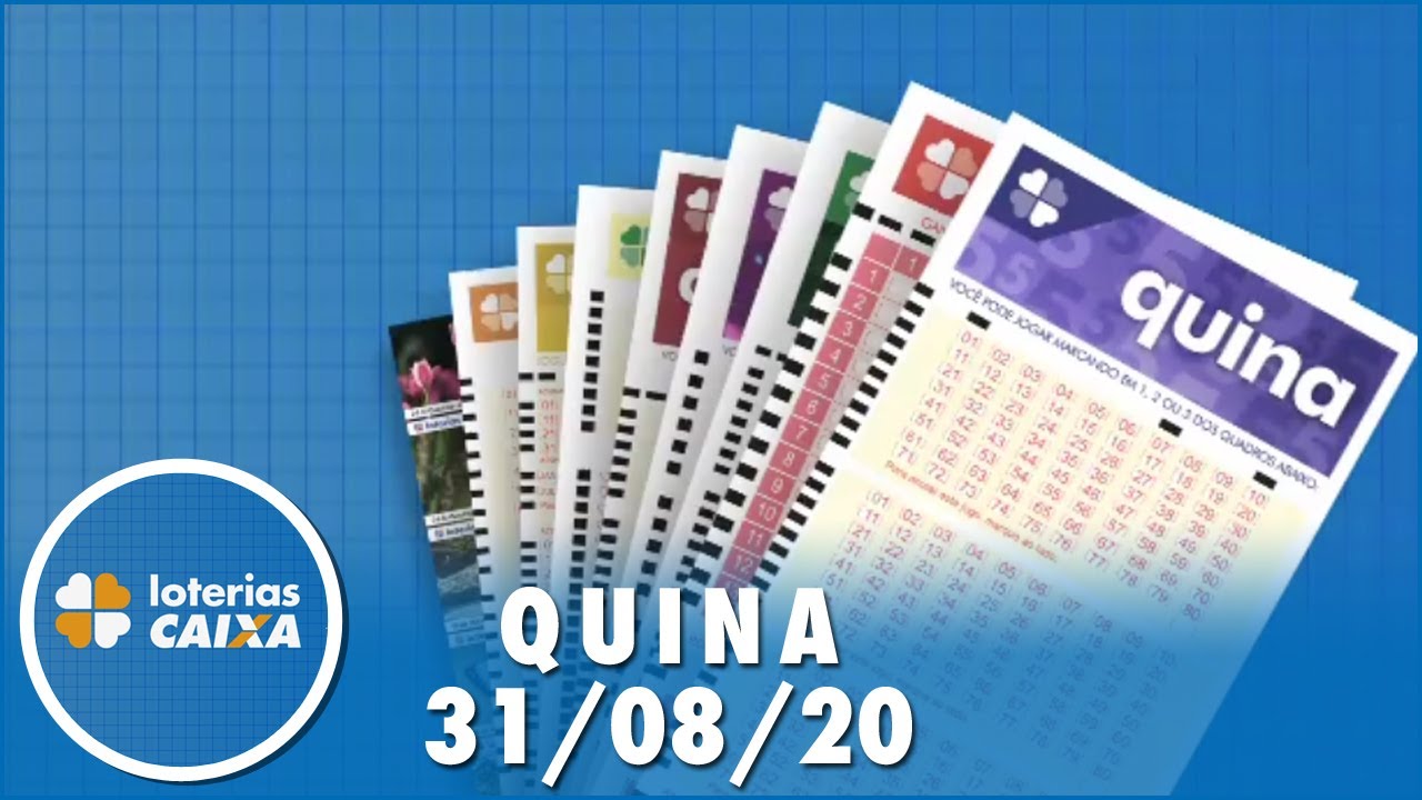 Resultado da Quina - Concurso nº 5354 - 31/08/2020