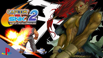 Capcom vs. SNK 2: Mark of the Millennium,  (PS2, 2001) Akuma [Playthrough/LongPlay]