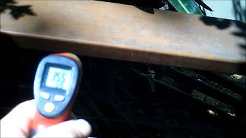 Knotwood decking heat test