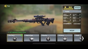 Best loadout for the koshka sniper in codm